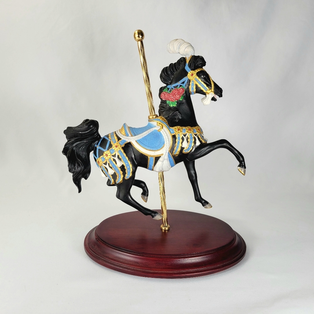 Franklin Mint Royal Splendor Carousel Horse Vintage 1991 Porcelain Lynn Lupetti